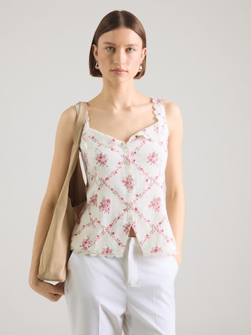 Camicia da donna di Abercrombie & Fitch in beige: frontale