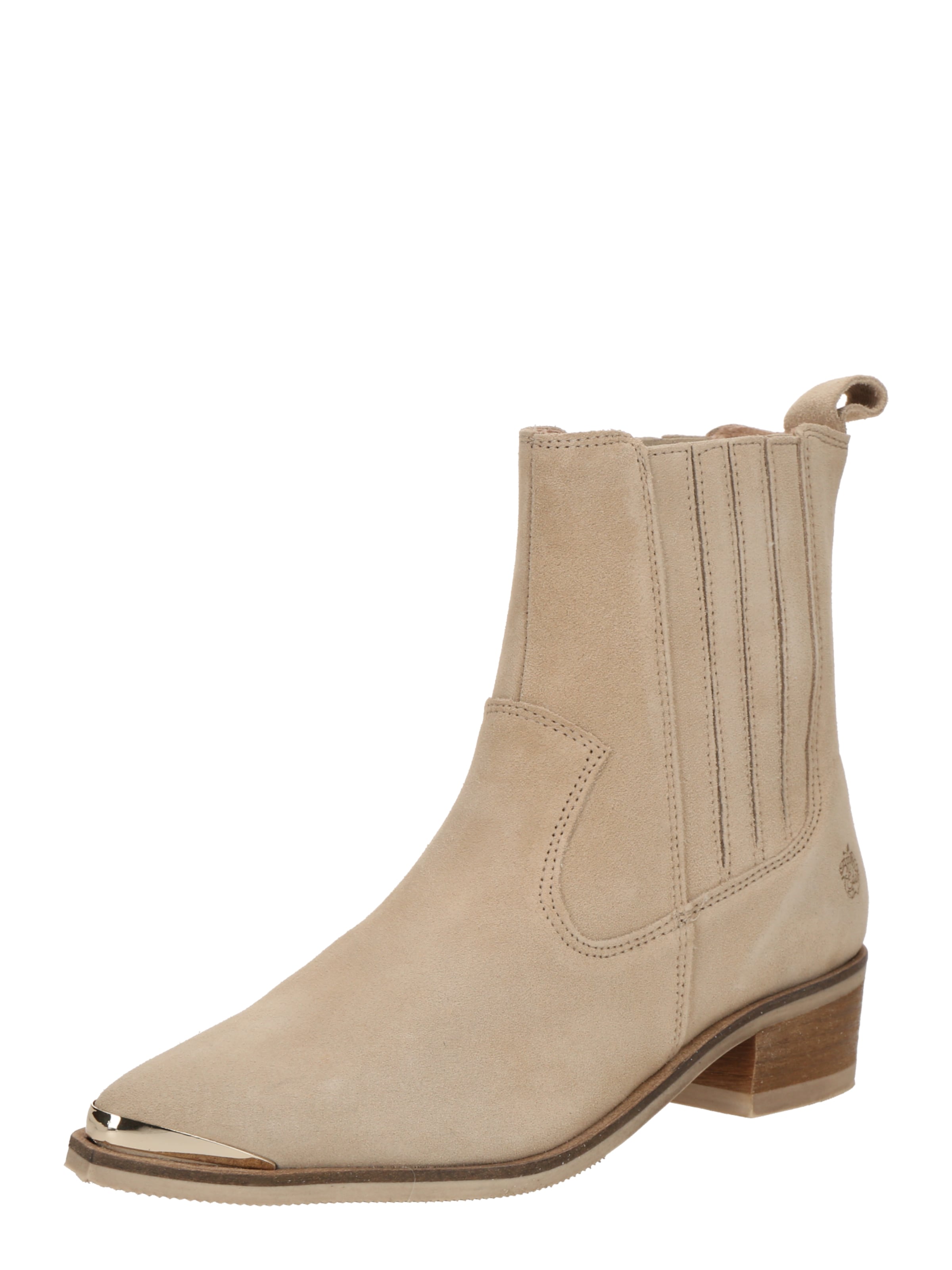 Apple of Eden Chelsea boots 'WHITNEY 41' i beige: framsida