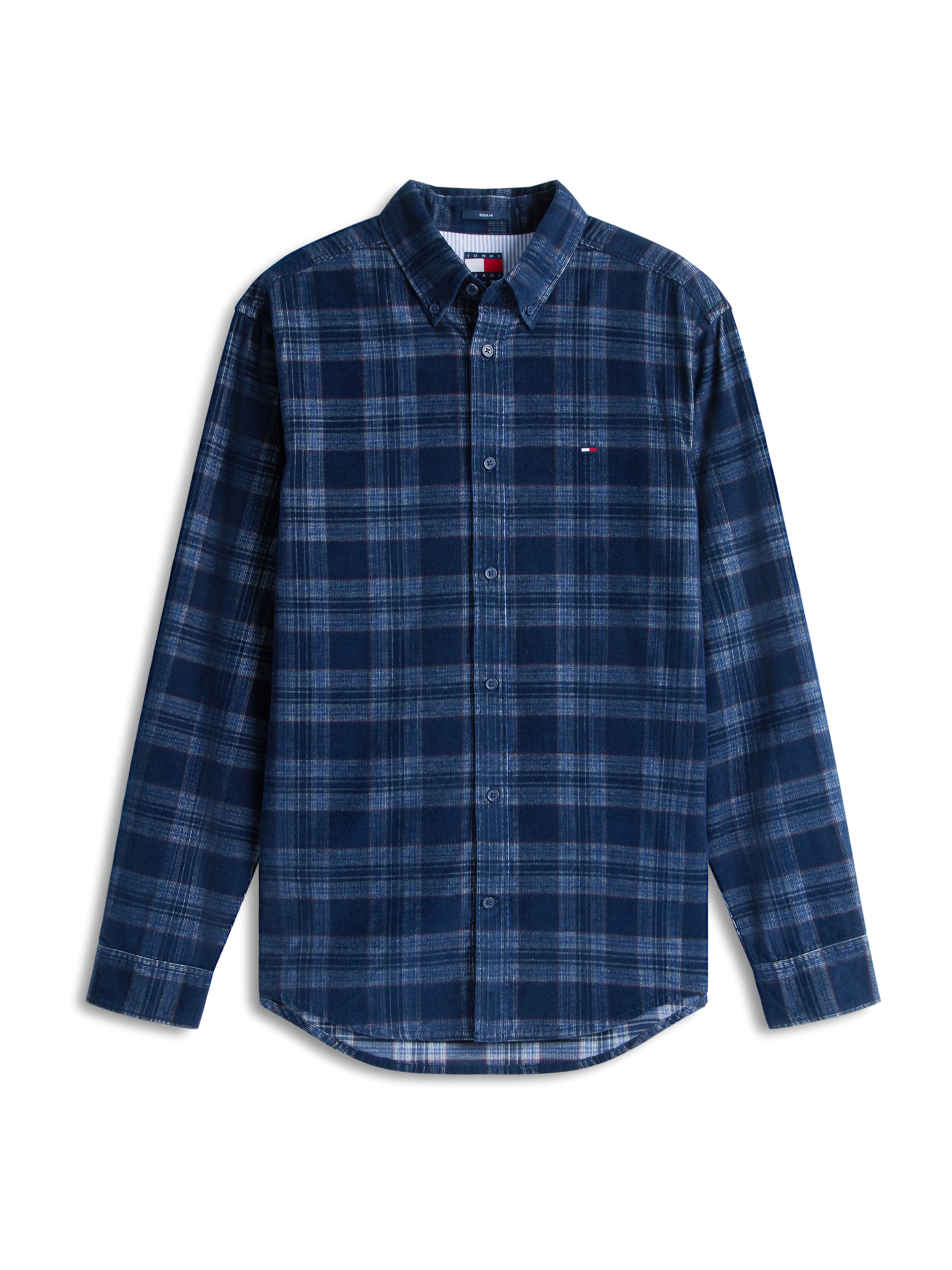 Tommy Jeans Comfort fit Srajca | modra barva: sprednja stran