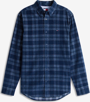 Tommy Jeans Comfort Fit Hemd in Blau: Vorderseite