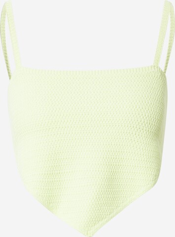 WEEKDAY Knitted Top 'Bay' in Green: front