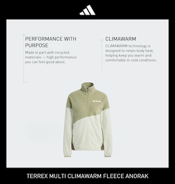 Pull-over de sport ADIDAS TERREX en vert