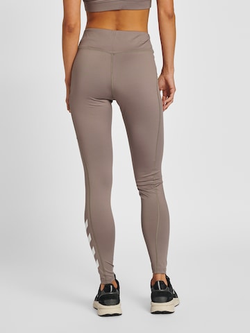 Hummel Skinny Workout Pants 'Chipo' in Brown