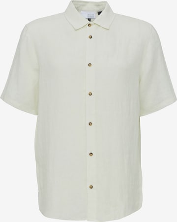 mazine Regular Fit Hemd ' Leland Linen Shirt ' in Weiß: predná strana