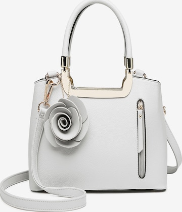 Miss Lulu Handbag in White: front