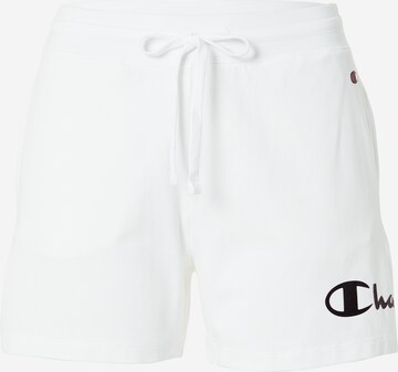 Champion Authentic Athletic Apparel Trousers in White: front