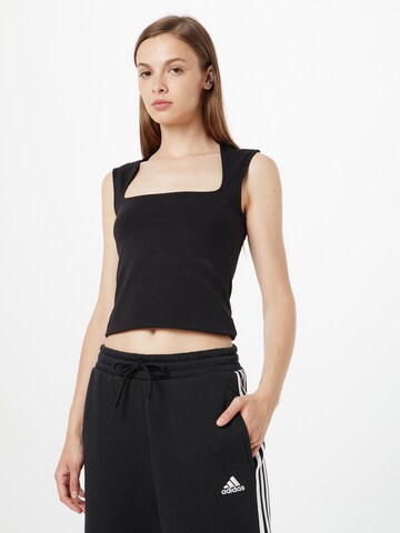 WEEKDAY Top 'Esti' in Schwarz: Vorderseite