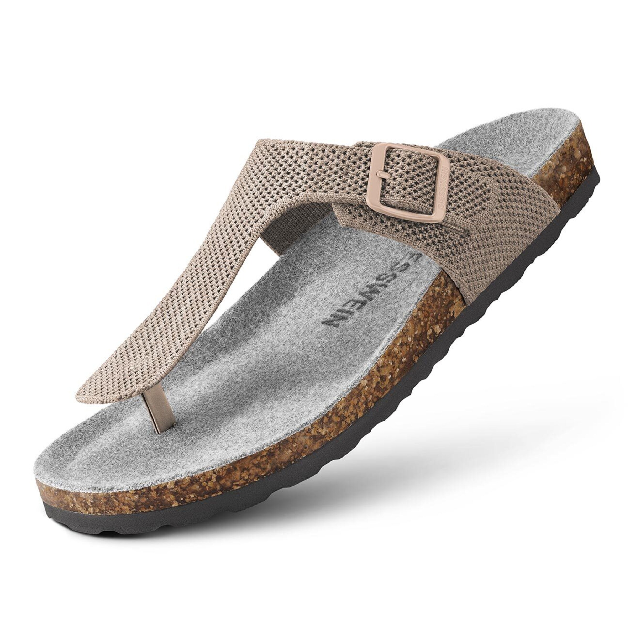 GIESSWEIN Teenslipper in Beige: voorkant