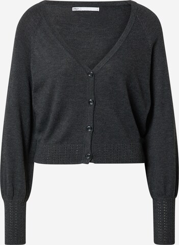 Cardigan 'ANA' ONLY en gris : devant