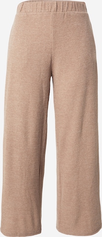 ONLY CarmakomaWide Leg/ Široke nogavice Hlače 'CARPAOLA' - smeđa boja: prednji dio