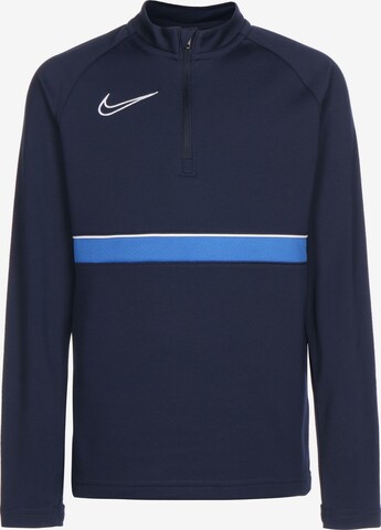 Sweat de sport 'Academy 21' NIKE en bleu : devant