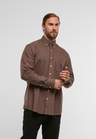 FYNCH-HATTON - Comfort Fit Camisa em castanho