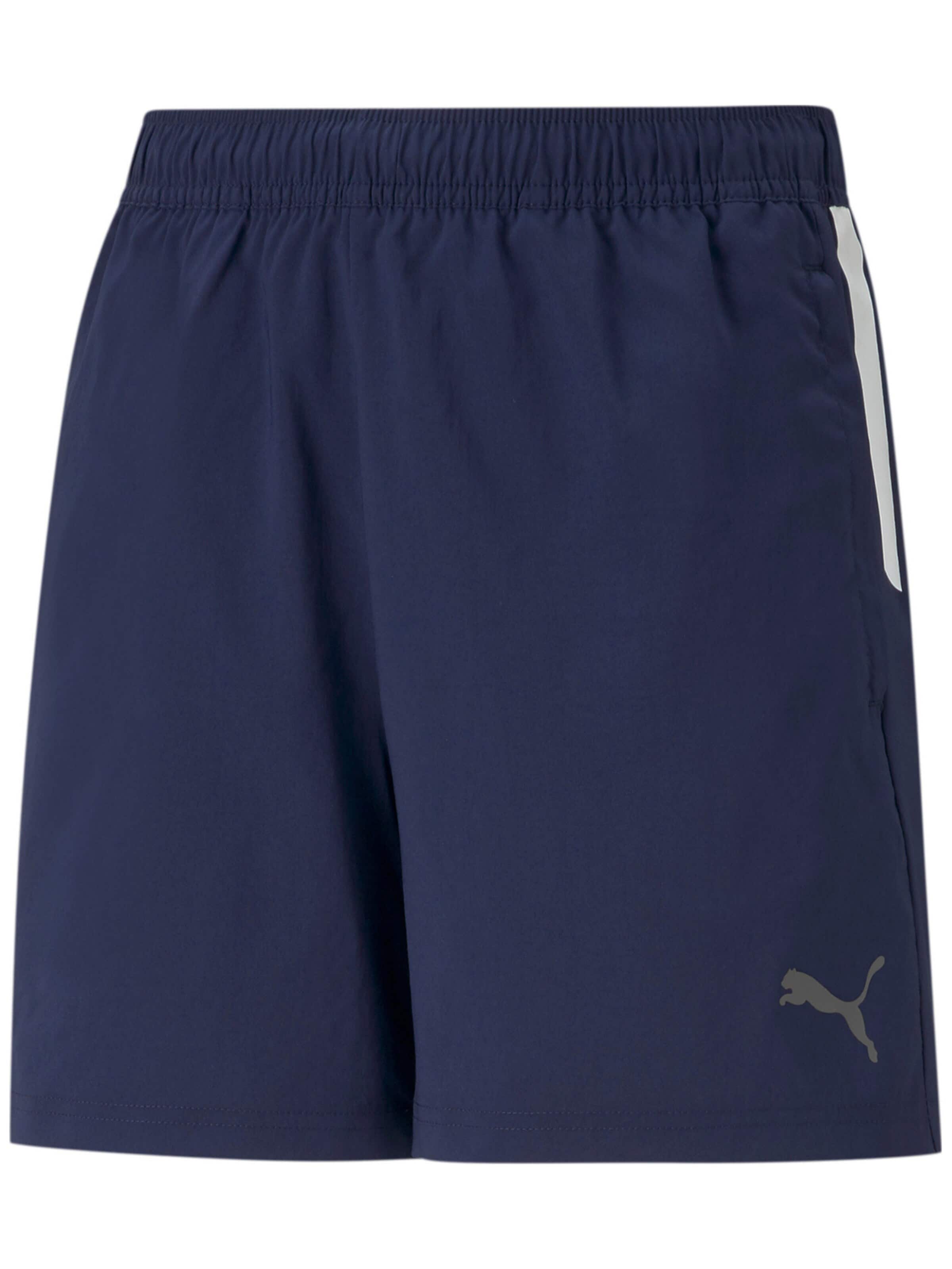 regular Pantaloni sportivi 'Puma Teamliga Sideline Shorts Jr' di PUMA in blu: frontale
