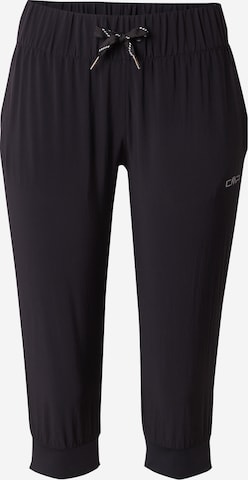 CMP Tapered Outdoor trousers in Black: front
