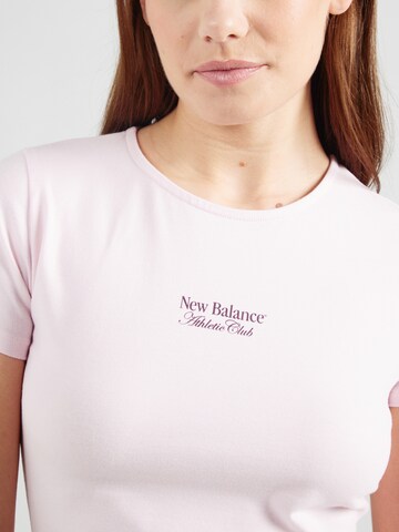 Tricou de la new balance pe roz