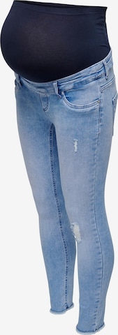 Only Maternity Skinny Jeans 'Blush' i blå: forside