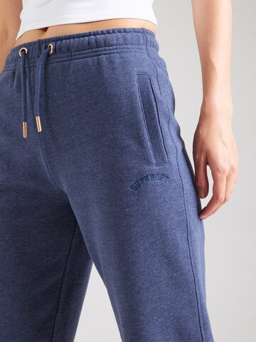 Effilé Pantalon 'ESSENTIAL' Superdry en bleu