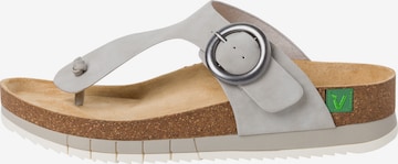 JANA T-Bar Sandals in Grey
