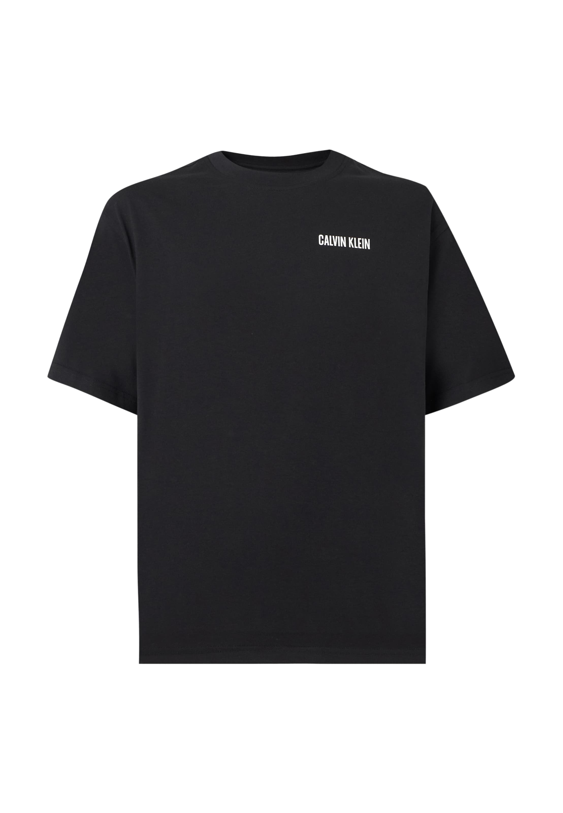 Calvin Klein Jeans - Camisa 'CALVIN OR NTHING' em preto: frente