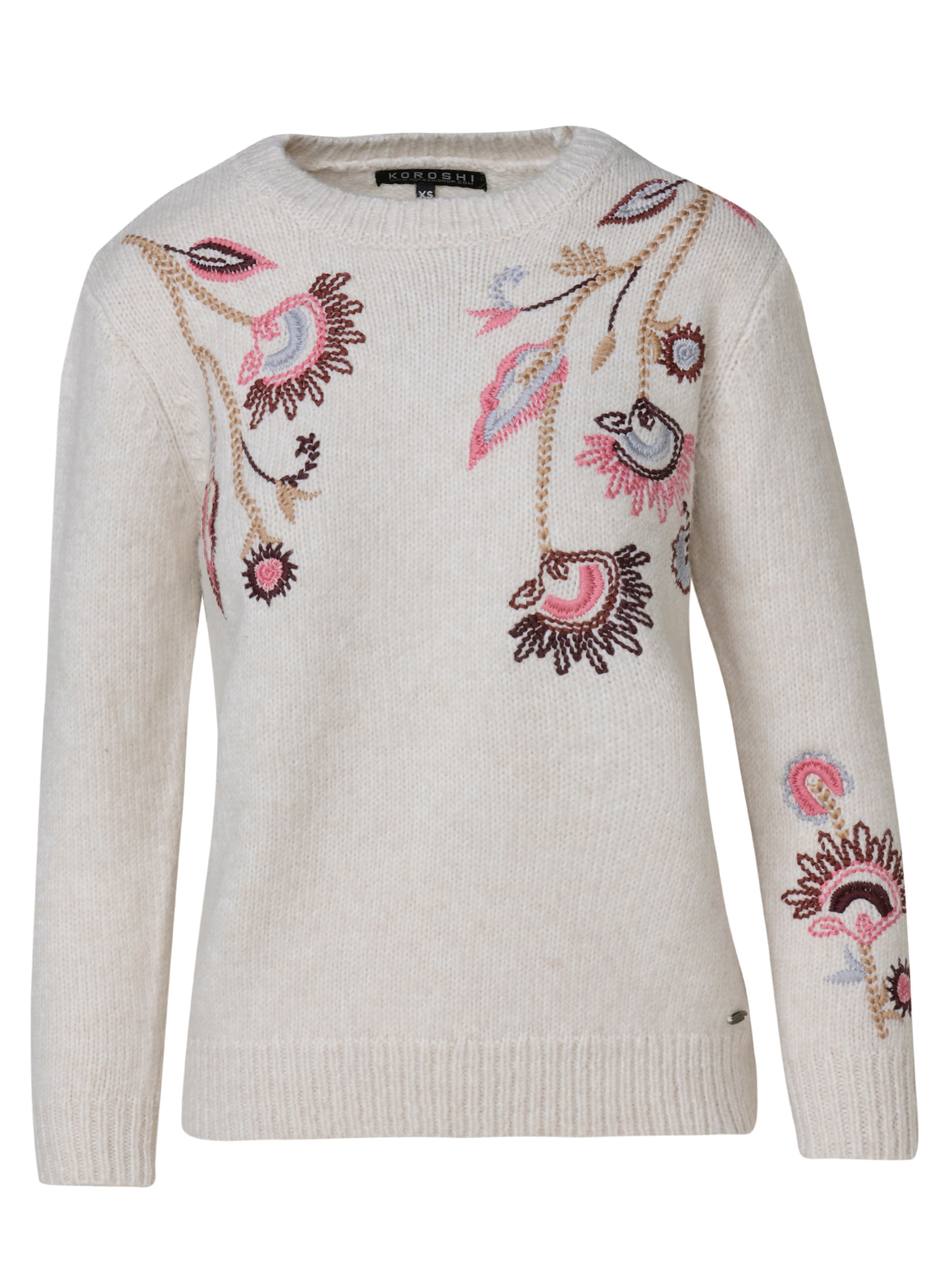 KOROSHI Sweater in White: front