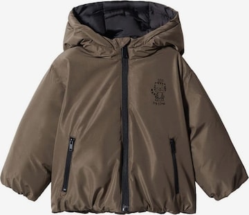 MANGO KIDS Between-Season Jacket 'Sebas' in Brown: front