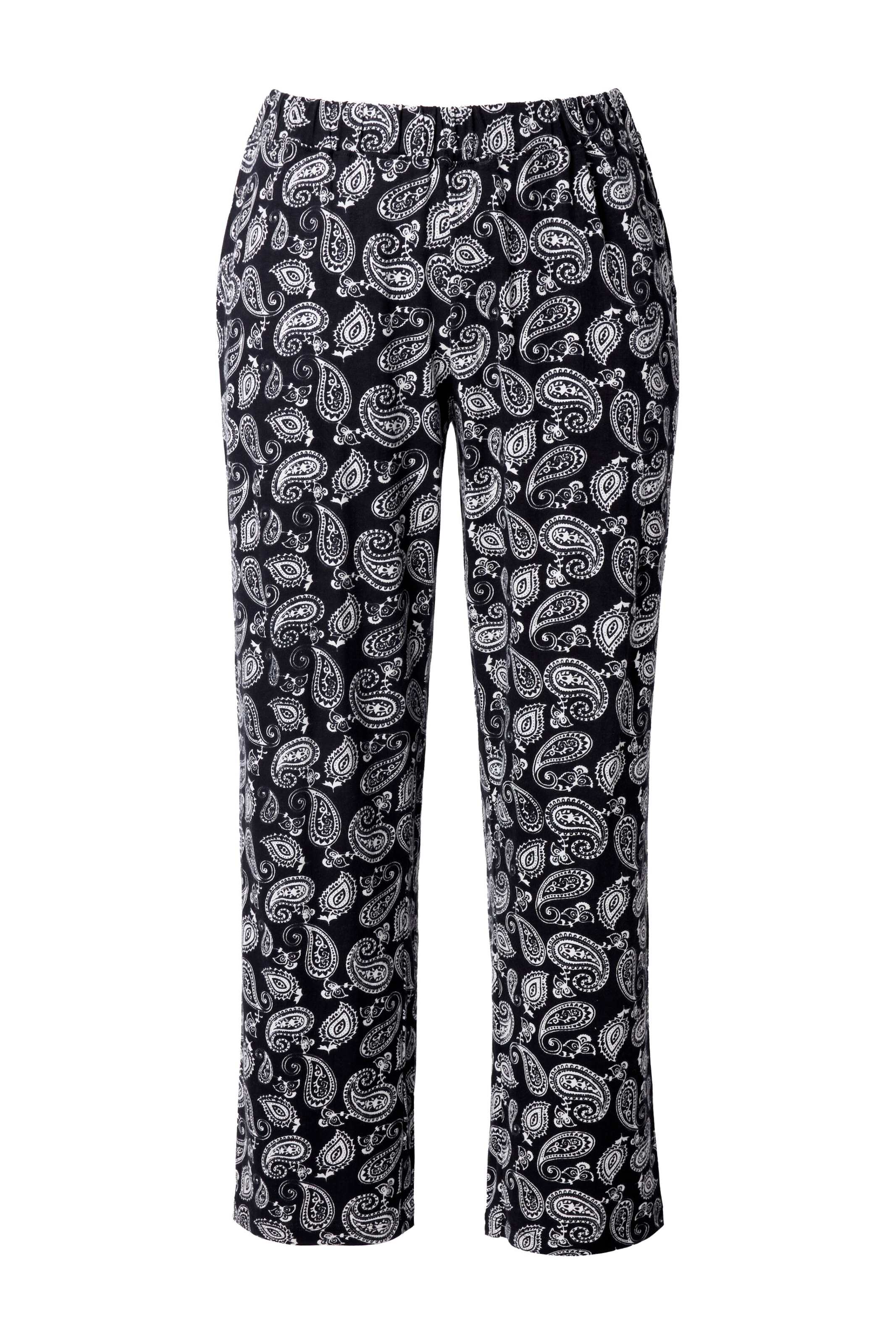 Ulla Popken Regular Broek in Zwart: voorkant