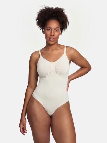 cfab (formerly creamy fabrics) Shapingbody 'Bodysuit Sculpting Shapewear mit Slip' in Beige