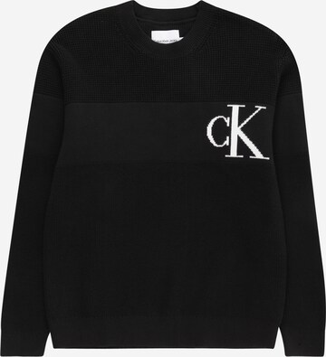 Calvin Klein Jeans Kampsun, värv must: eest vaates