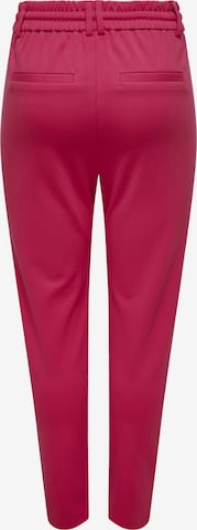 ONLY Slim fit Pleat-front trousers 'Poptrash' in Pink
