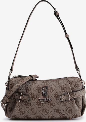 Borsa a spalla 'Yesba' di GUESS in marrone: frontale