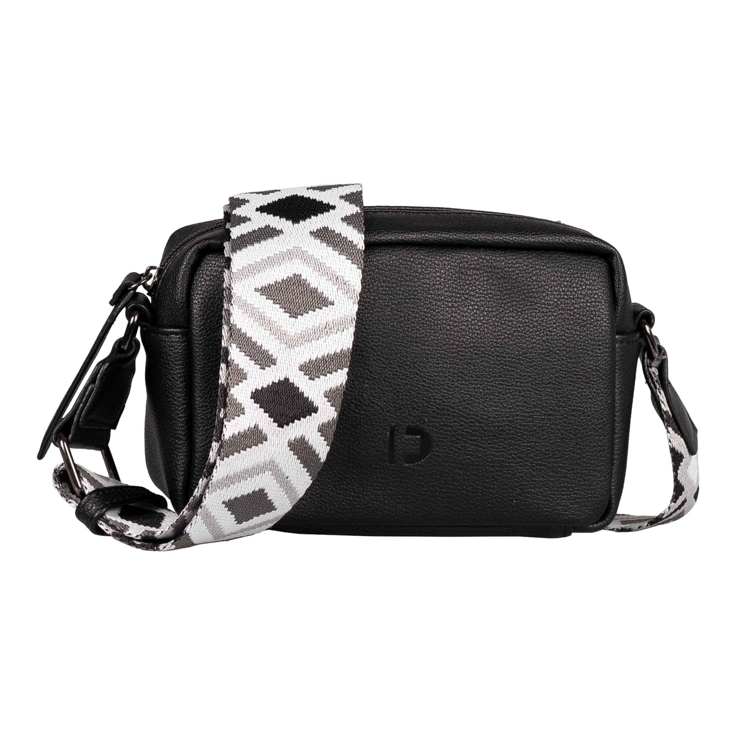 TOM TAILOR DENIM Õlakott 'Mena', värv must: eest vaates