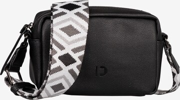 TOM TAILOR DENIM Crossbody Bag 'Mena' in Black: front