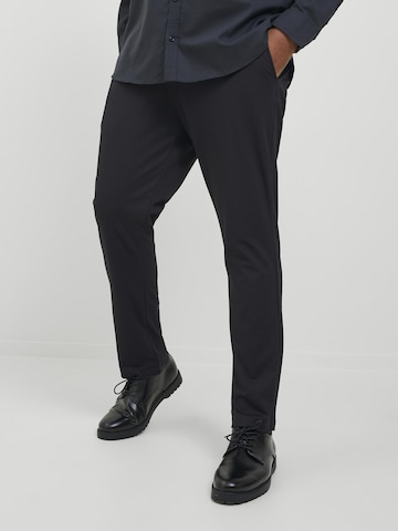 Jack & Jones Plus Слим Брюки-чинос 'JPSTMarco JJCooper' в Черный: спереди