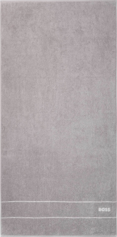 BOSS Home Shower Towel 'PLAIN' in Grey: front