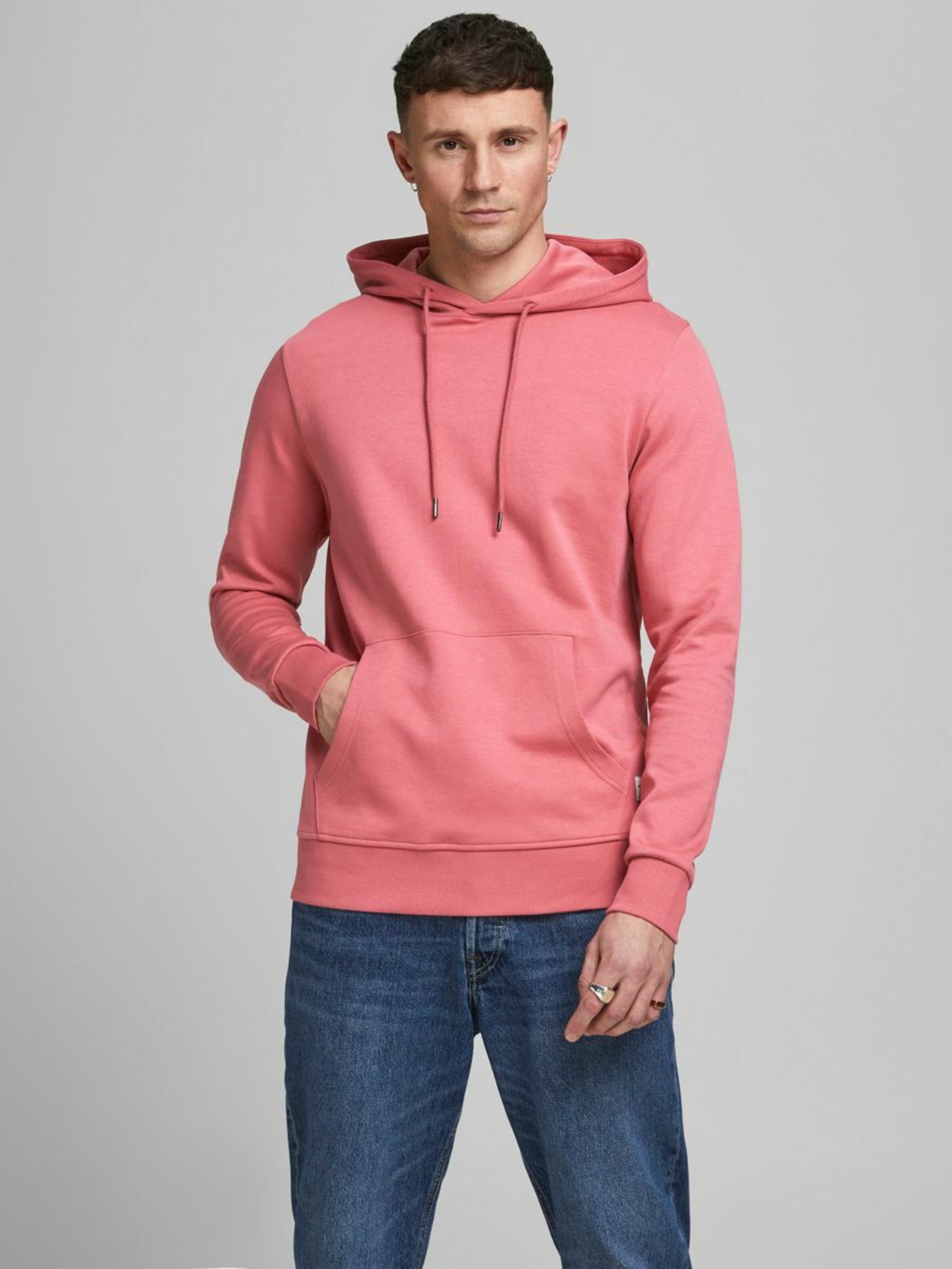 Männer Sweat JACK & JONES Sweatshirt in Hellrot - RG28987 Männer Sweat JACK & JONES Sweatshirt in Hellrot - RG28987