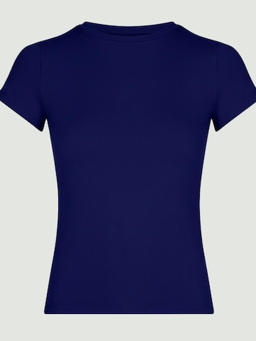 YO-GAYA Sporttop 'Short Sleeve Top' in Blauw: voorkant