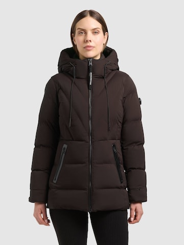 khujo Between-Season Jacket 'Rabb2' in Brown: front