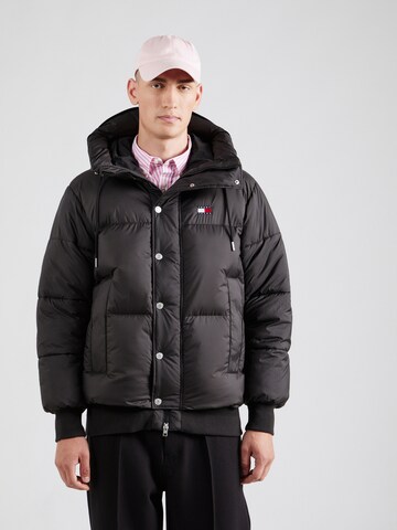 Tommy Jeans Winter jacket in Black: front