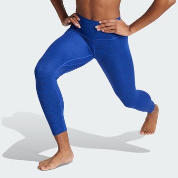 ADIDAS PERFORMANCE Skinny Workout Pants 'All Me' in Blue: front