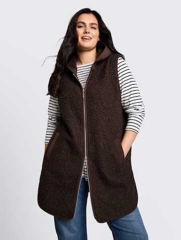 Tom Tailor Women + Weste in Braun: Vorderseite
