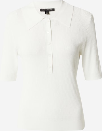 Banana Republic Sweater 'ELBOW' in White: front