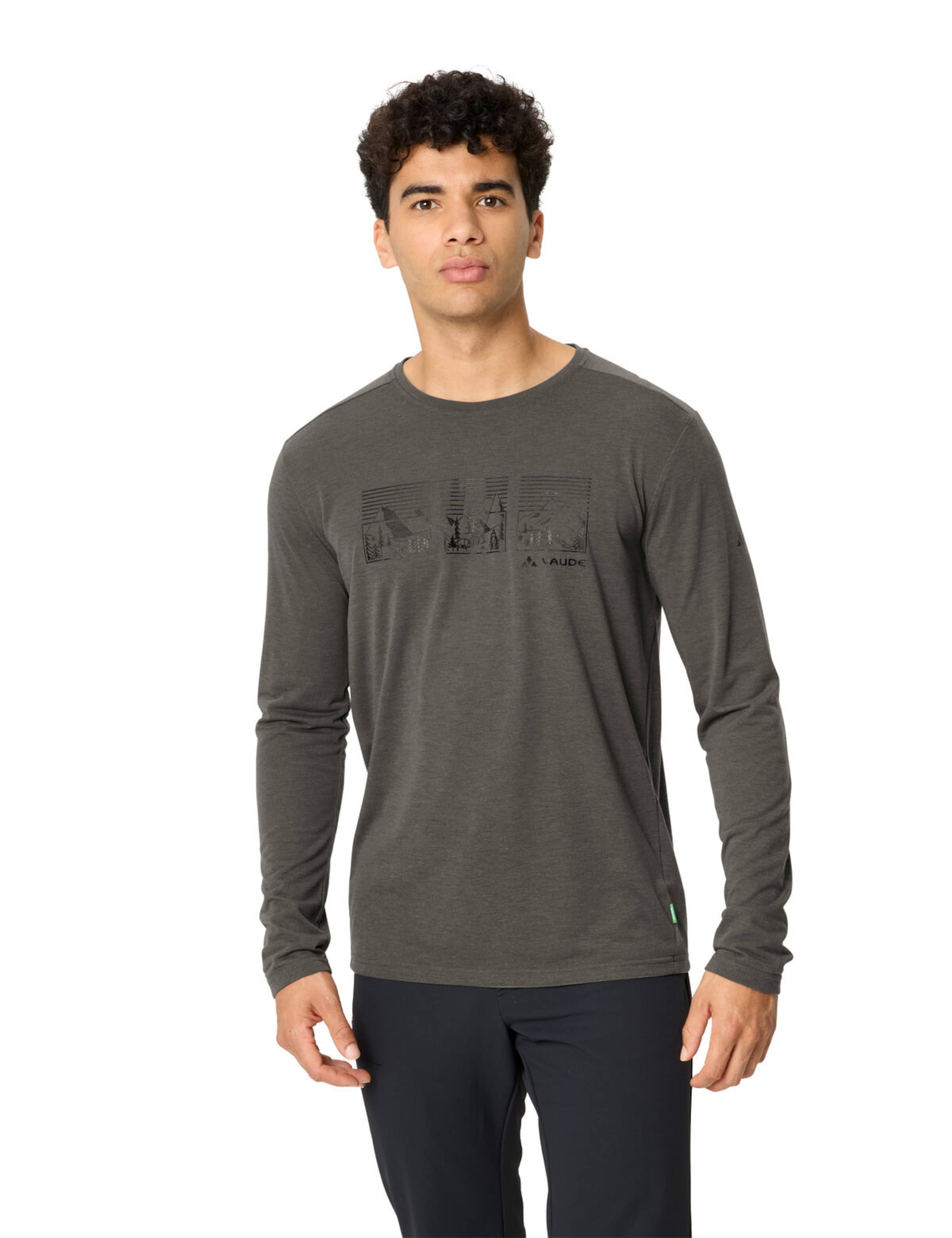 VAUDE Functioneel shirt 'Rosemoor III' in Bruin: voorkant