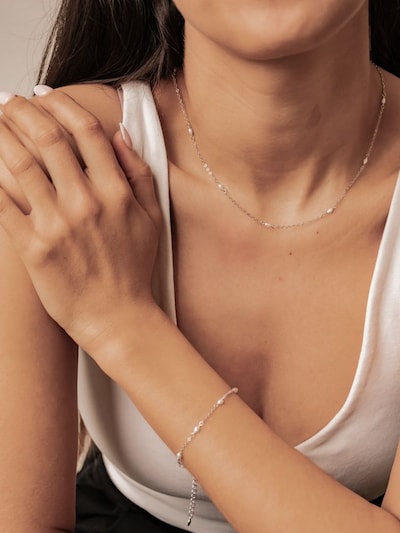 Hey Happiness Jewelry set 'Pearl Essence' in One Size in Silver, Item view