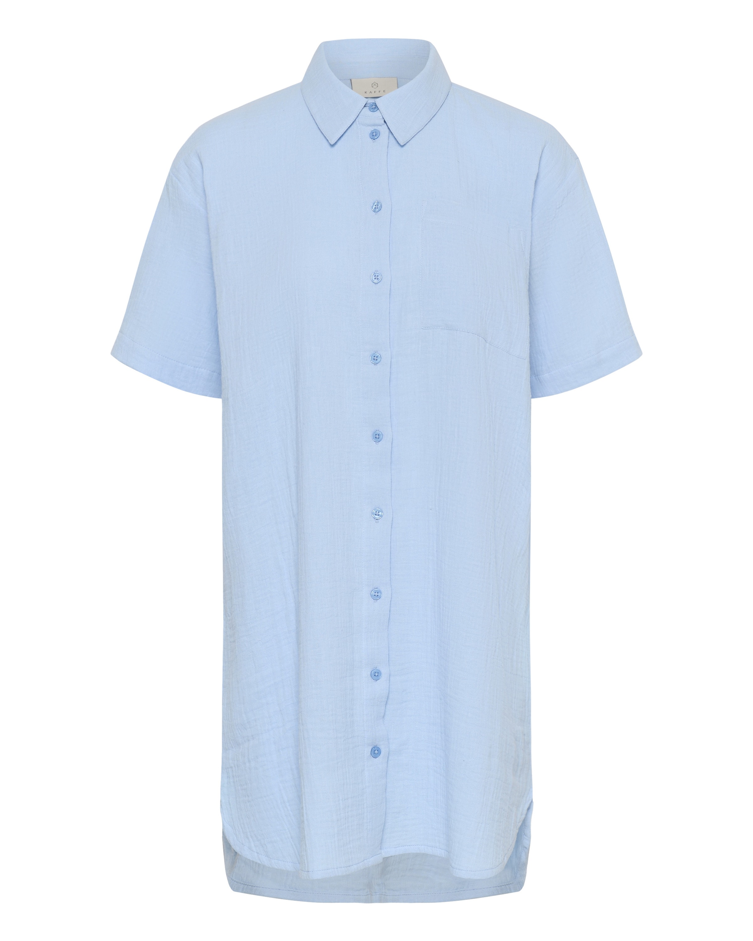 Kaffe Shirt 'KAVafla' in Blue: front