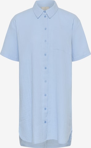 T-shirt 'KAVafla' Kaffe en bleu : devant
