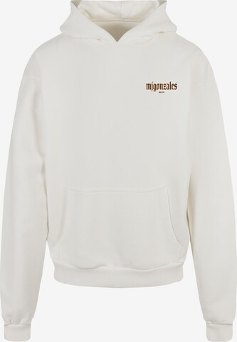 MJ Gonzales Sweatshirt 'SACRED AURA' in White: front