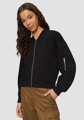 QS Sweat jacket in Black