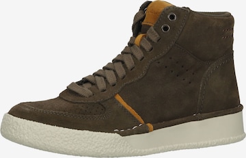 CLARKS High-Top Sneakers in Green: front