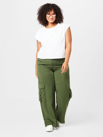 Warehouse Curve Wide leg Cargo Pants in Green