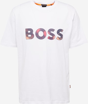 BOSS Orange Shirt in White: front